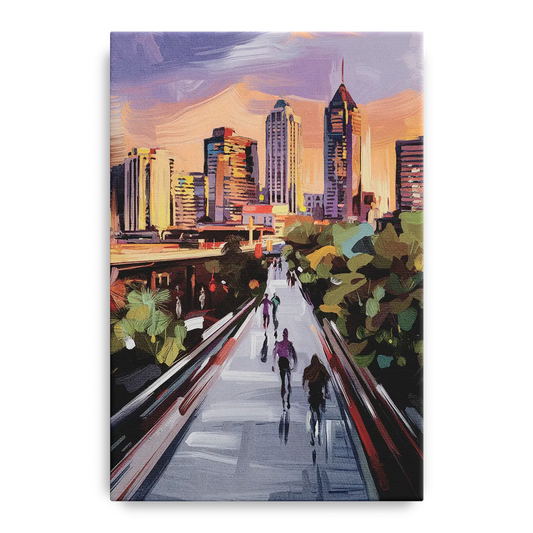 Atlanta Beltline Artwork - Canvas Wall Art