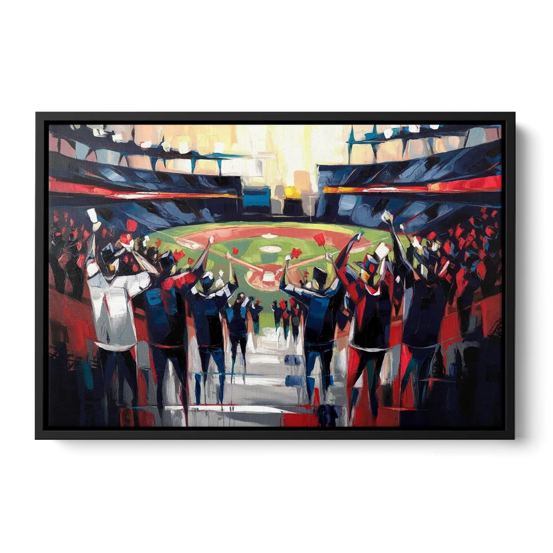Salem Red Sox Fans - Black Frame Canvas