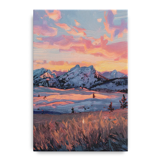 Bozeman Sunset Horizon - Canvas Wall Art