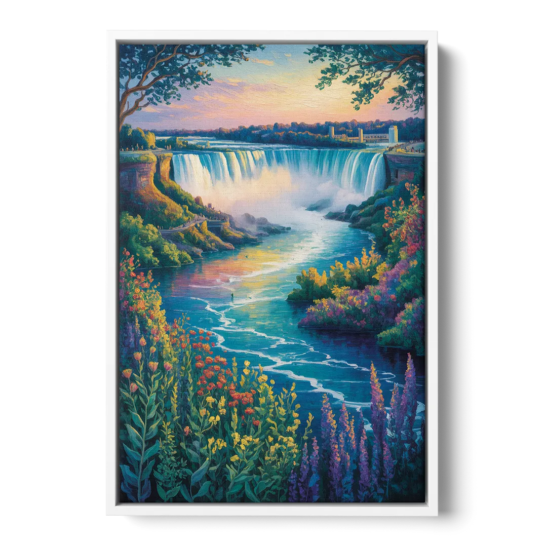 Niagara Botanical Gardens - White Frame Canvas