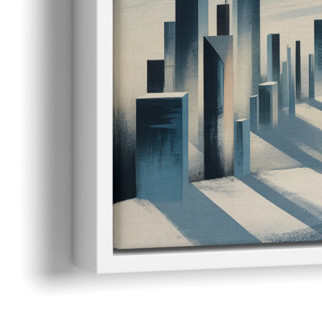 Toronto Winter Wonderland - Close-Up White Frame Canvas