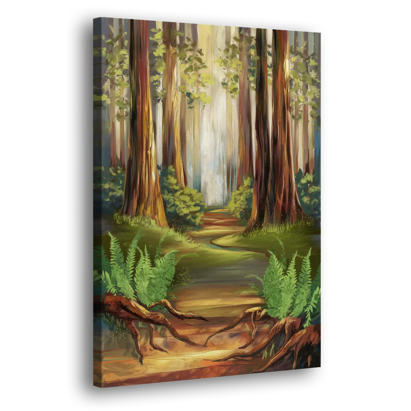 Big Sur Redwood Forest - Canvas Print Art Sides