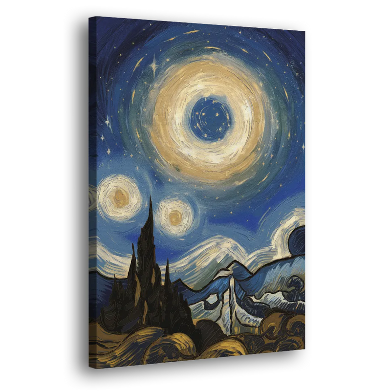 Corona Nightscape Glow - Canvas Print Art Sides