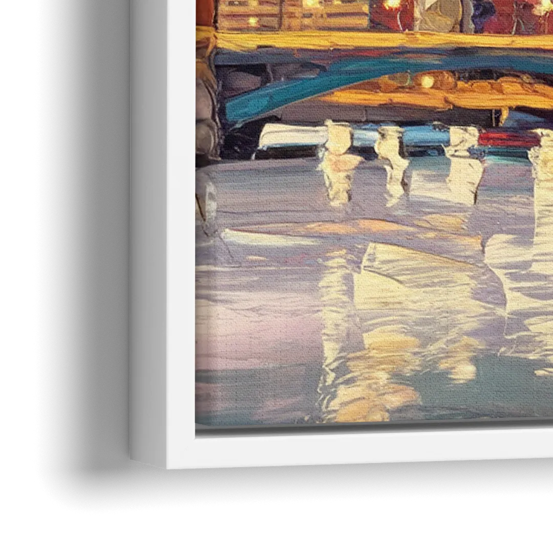 Minneapolis Modern Architectural Beauty - Close-Up White Frame Canvas