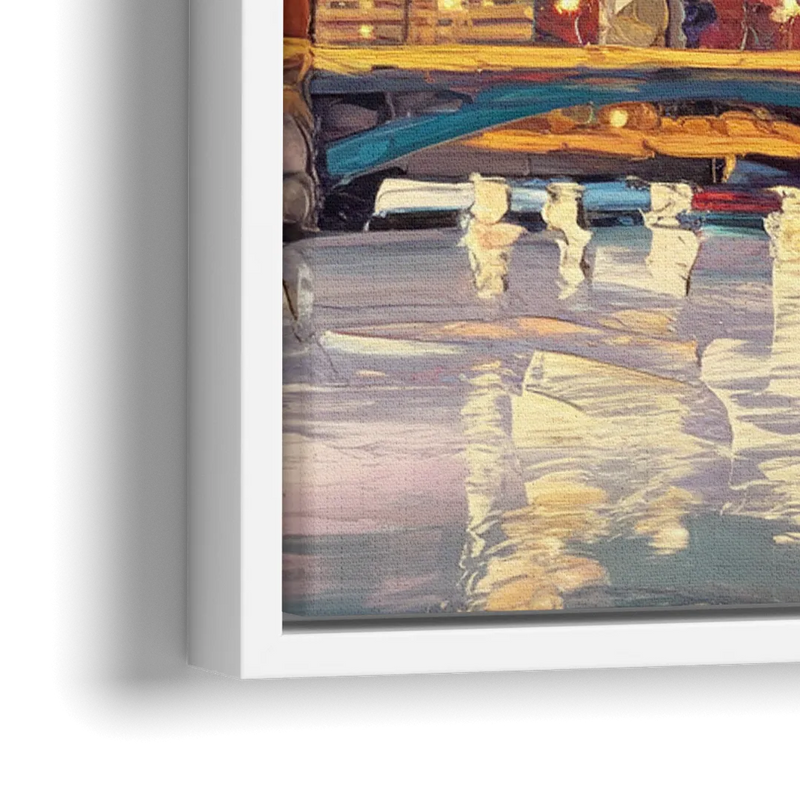 Minneapolis Modern Architectural Beauty - Close-Up White Frame Canvas