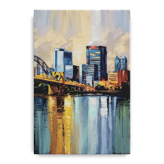 Memphis Downtown Charm - Canvas Wall Art