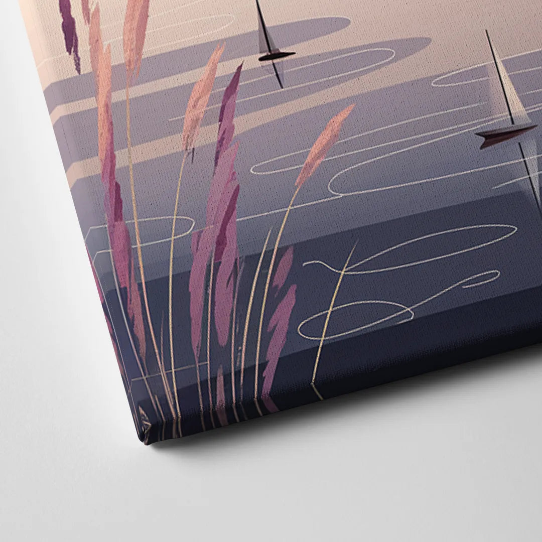 Madison Lake Monona Reflections Canvas Close Up