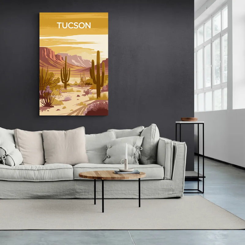 Tucson Mountain Views - Canvas Wall Art Living Room