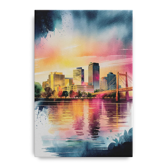 Milwaukee Cityscape Beauty - Canvas Wall Art