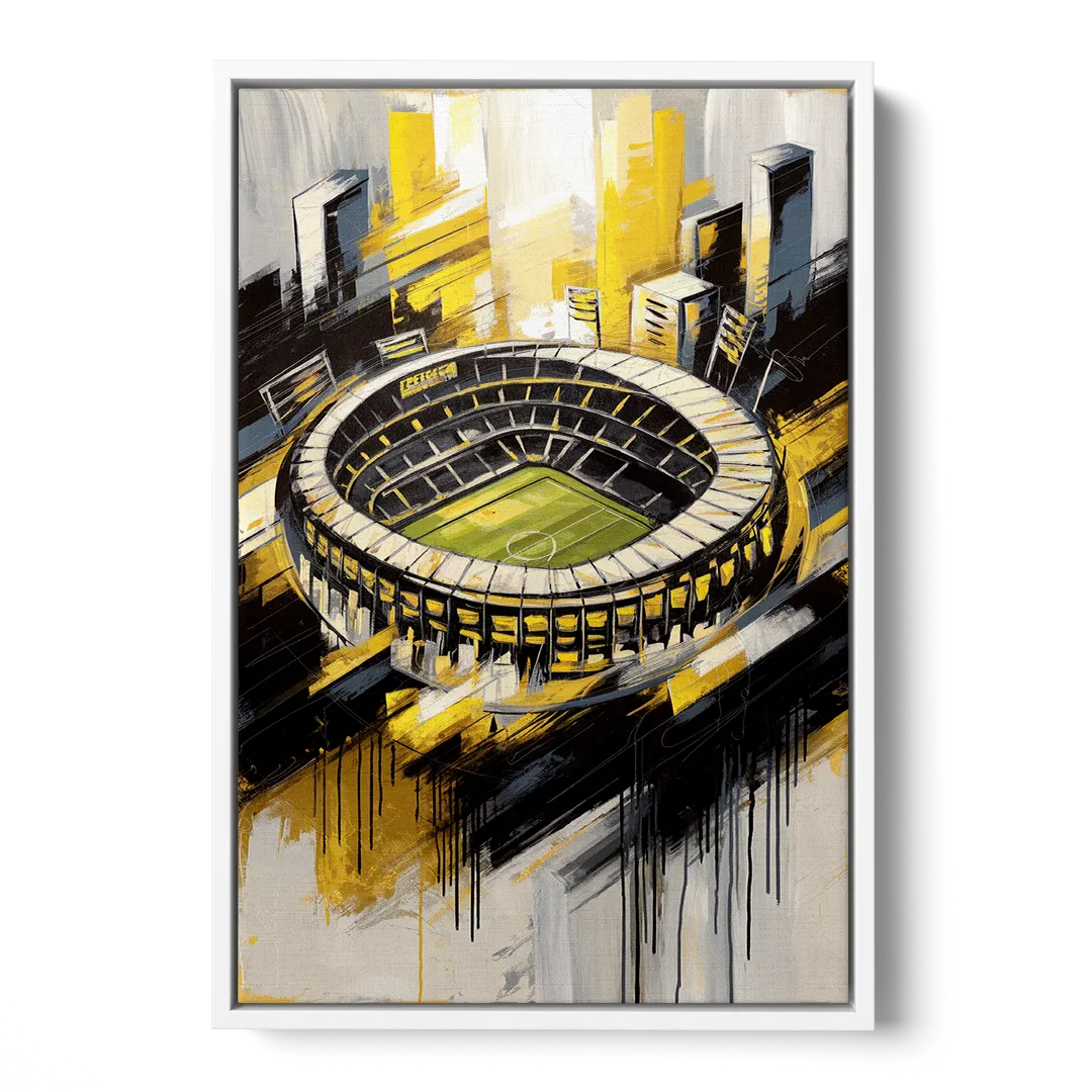 Columbus Crew FC Legacy - White Frame Canvas