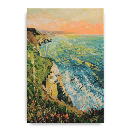 Big Sur Ocean Cliffs - Canvas Wall Art