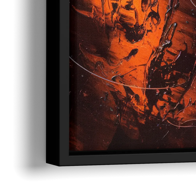 Fort Wayne Basketball Pride - Close-Up Black Frame Canvas