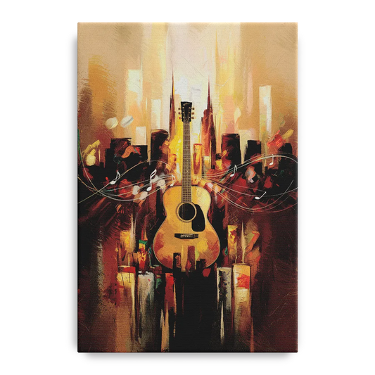 Nashville Country Music Vibes - Canvas Wall Art