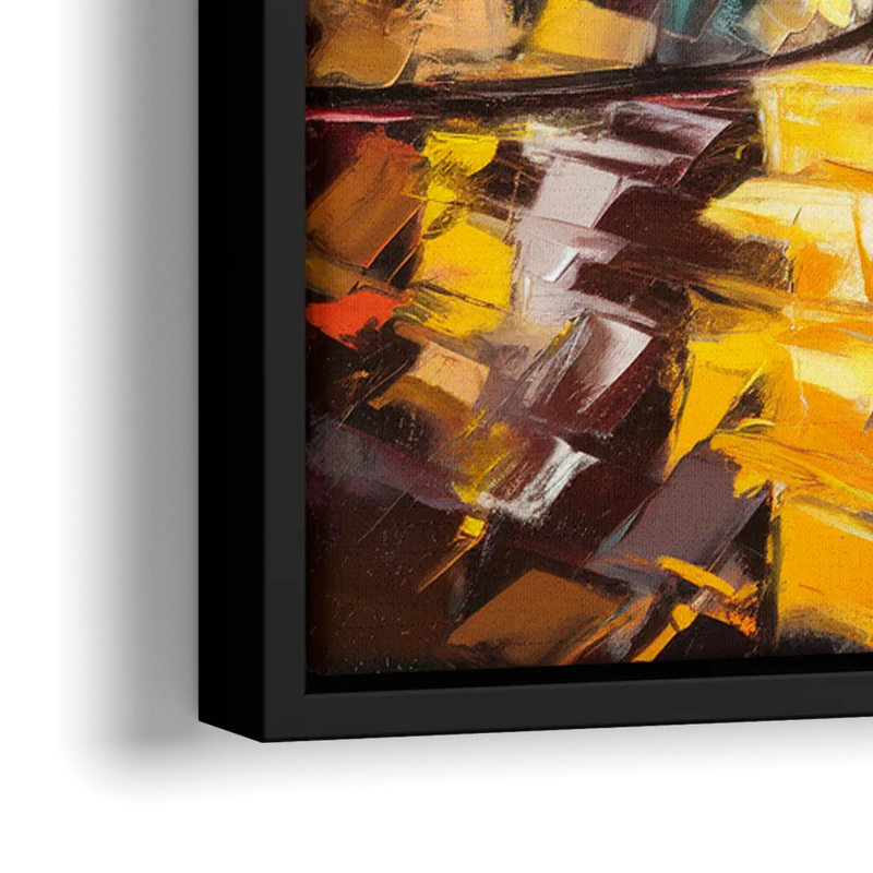 Burlington Urban Street Scenes - Close-Up Black Frame Canvas