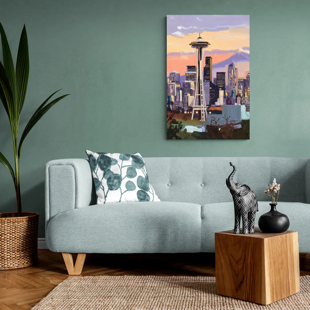 Seattle Skyline from Kerry Park - Canvas Wall Art Living Room