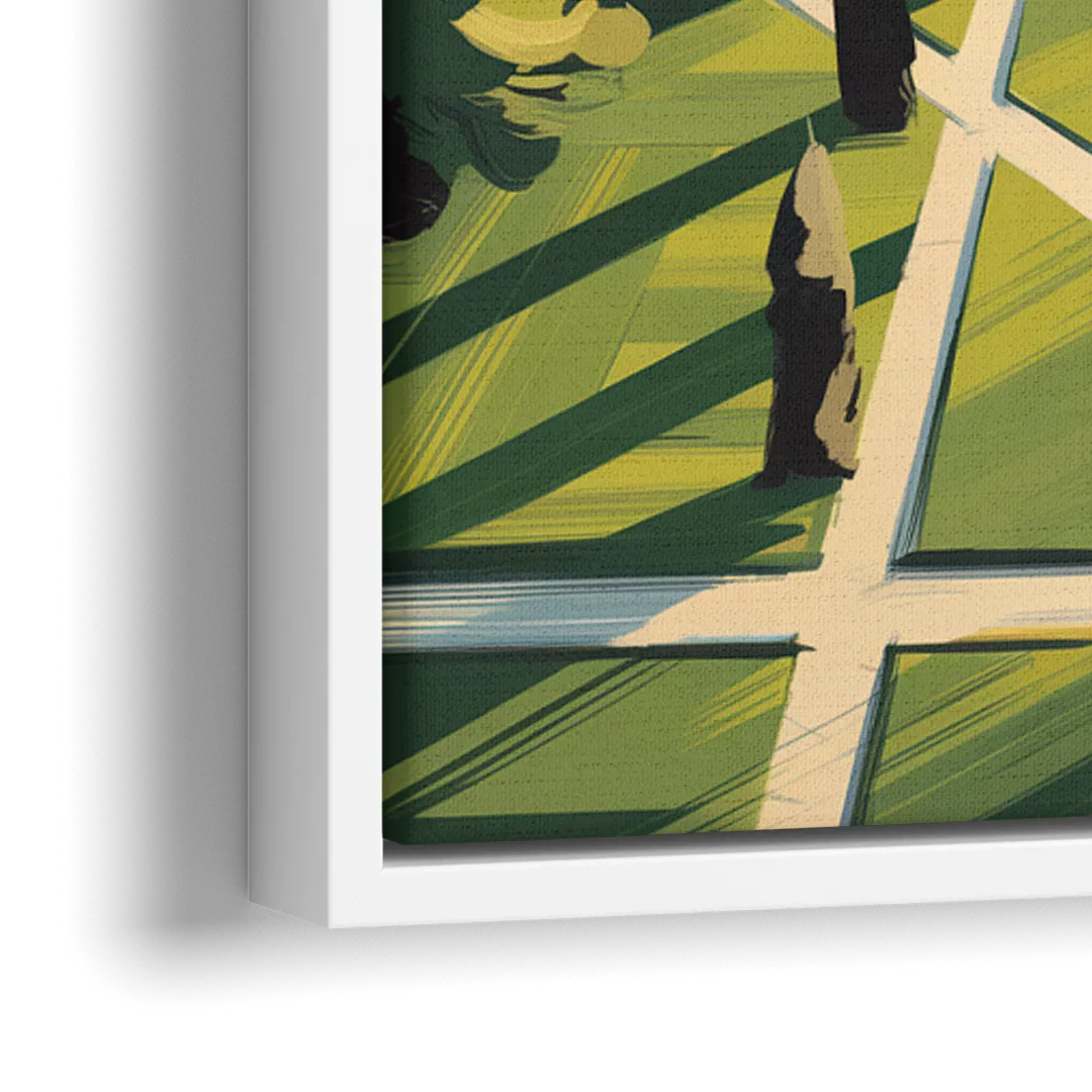 Madison Campus Aerial View - Close-Up White Frame Canvas