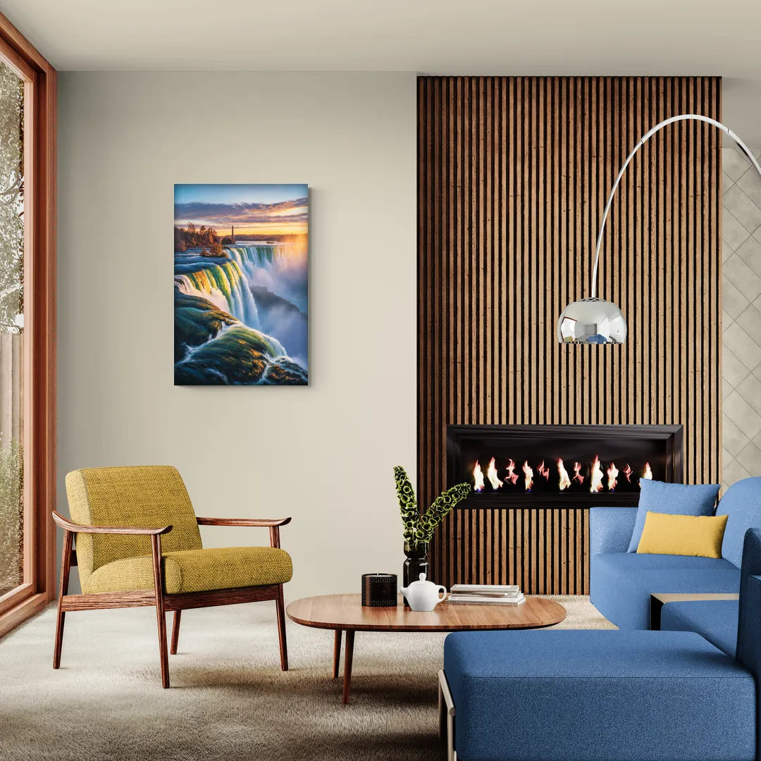 Horseshoe Falls Sunrise - Canvas Wall Art Living Room