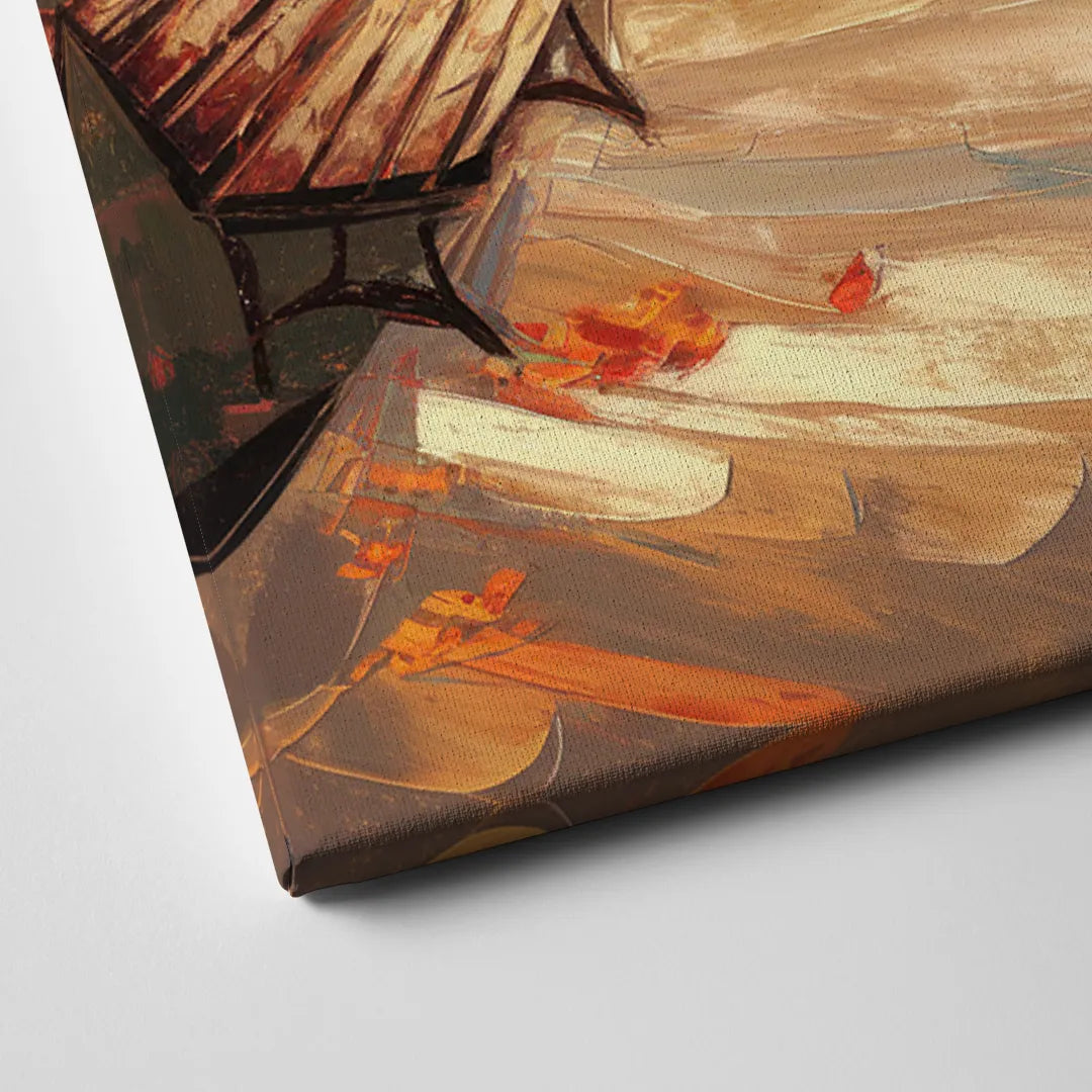 Park City Autumn Colors Canvas Close Up