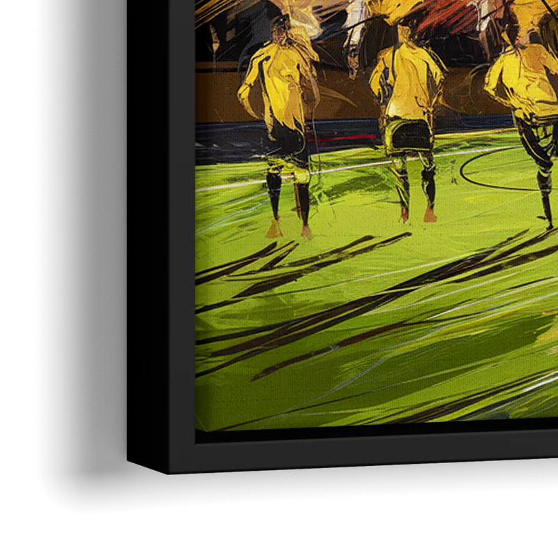 Columbus Crew Soccer Spirit - Close-Up Black Frame Canvas