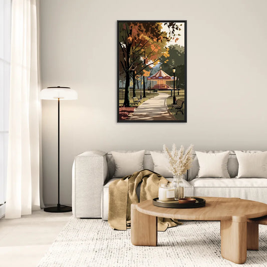 Raleigh Nature and Parks - Living Room Black Frame Canvas
