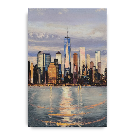 New York City Skyline Reflection - Canvas Wall Art