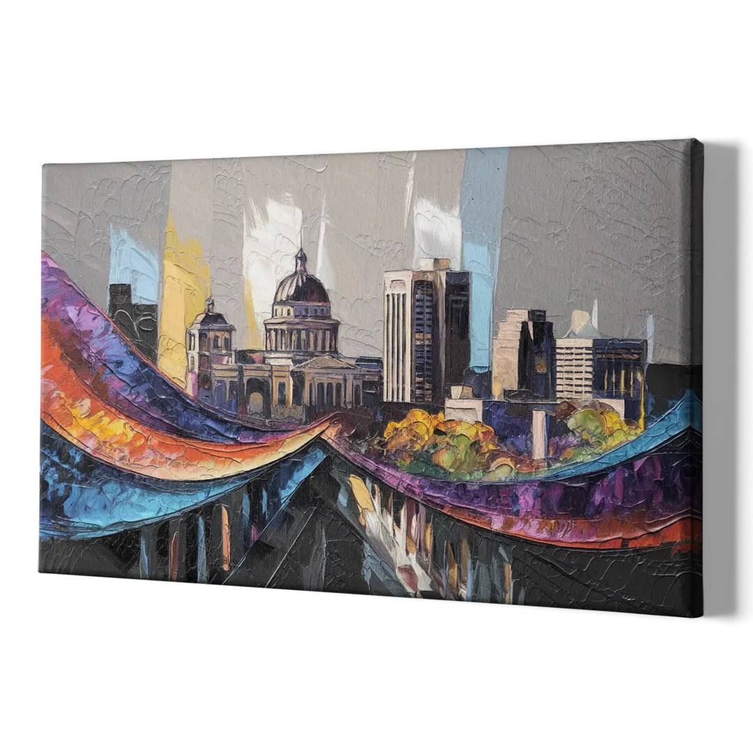 Des Moines Historic Landmarks - Canvas Print Art Sides