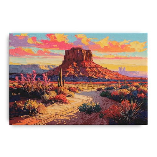Mesa Scenic Desert - Canvas Wall Art