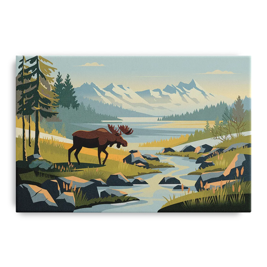 Anchorage Alaskan Wilderness - Canvas Wall Art