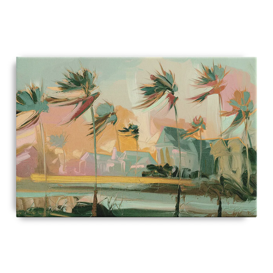 Charleston Palmetto Trees - Canvas Wall Art