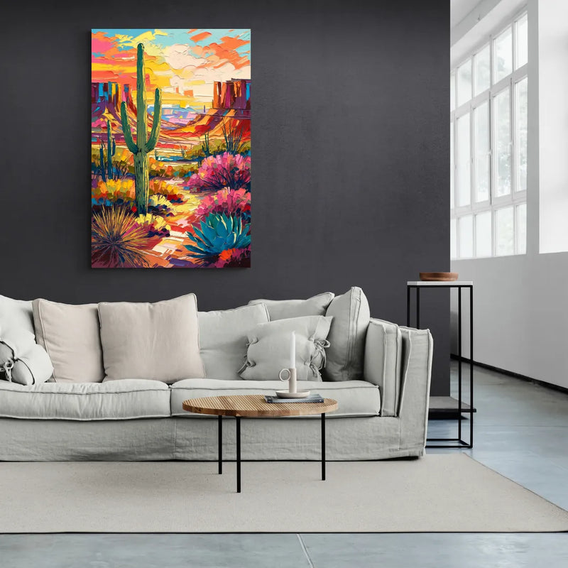 Chandler Vibrant Southwest - Canvas Wall Art Living Room