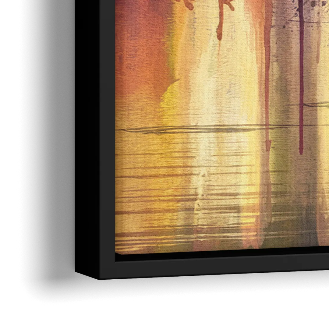 Minneapolis Historic Mill District - Close-Up Black Frame Canvas