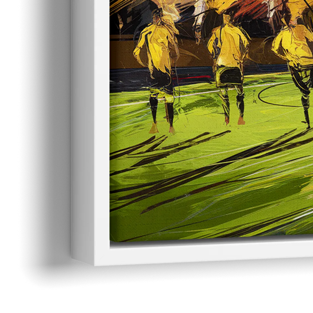Columbus Crew Soccer Spirit - Close-Up White Frame Canvas