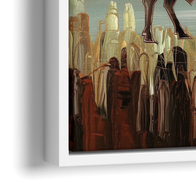 Buffalo All America City - Close-Up White Frame Canvas