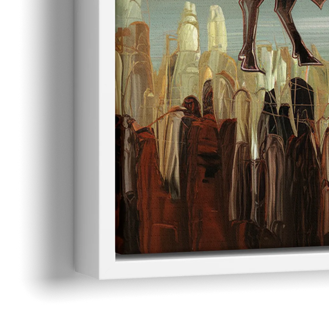 Buffalo All America City - Close-Up White Frame Canvas