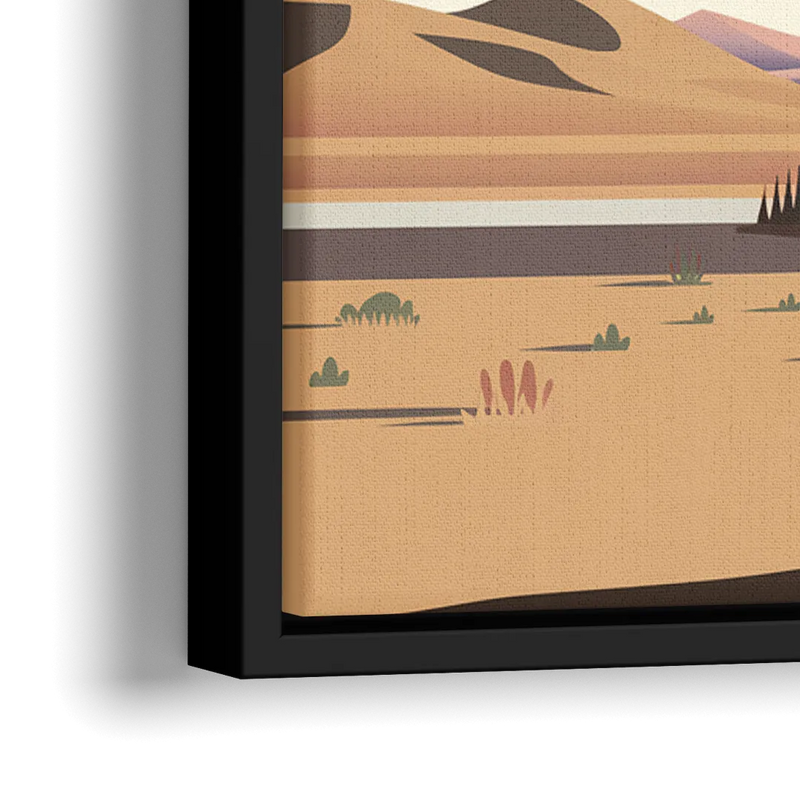 Marfa Artistic Vibes - Close-Up Black Frame Canvas