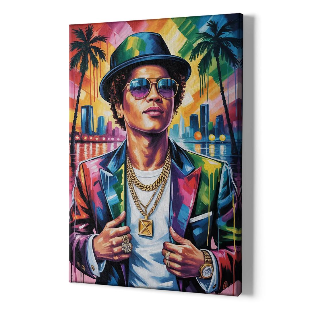 24K Groove 2.0 - Canvas Print Art Sides