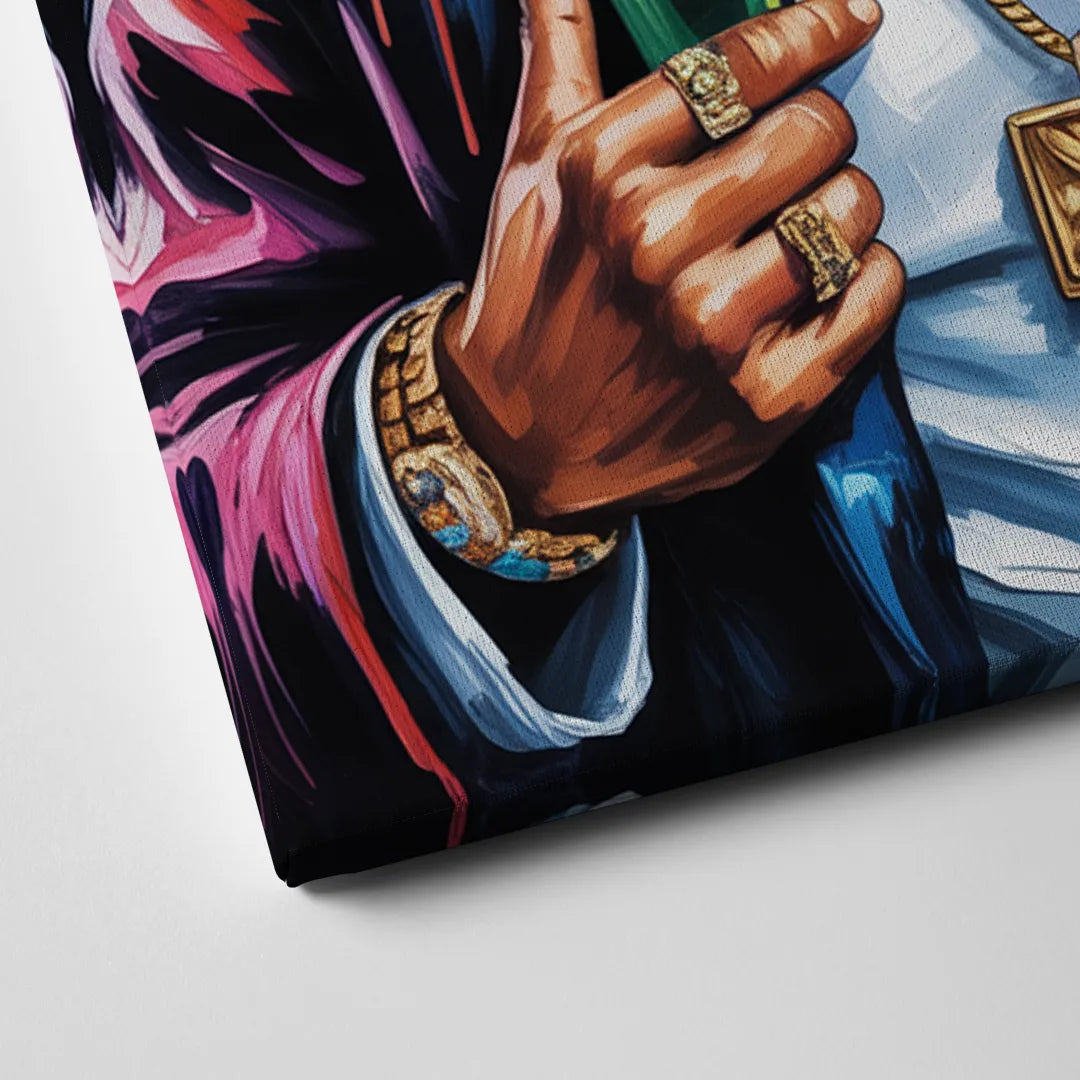 24K Groove Canvas Close Up