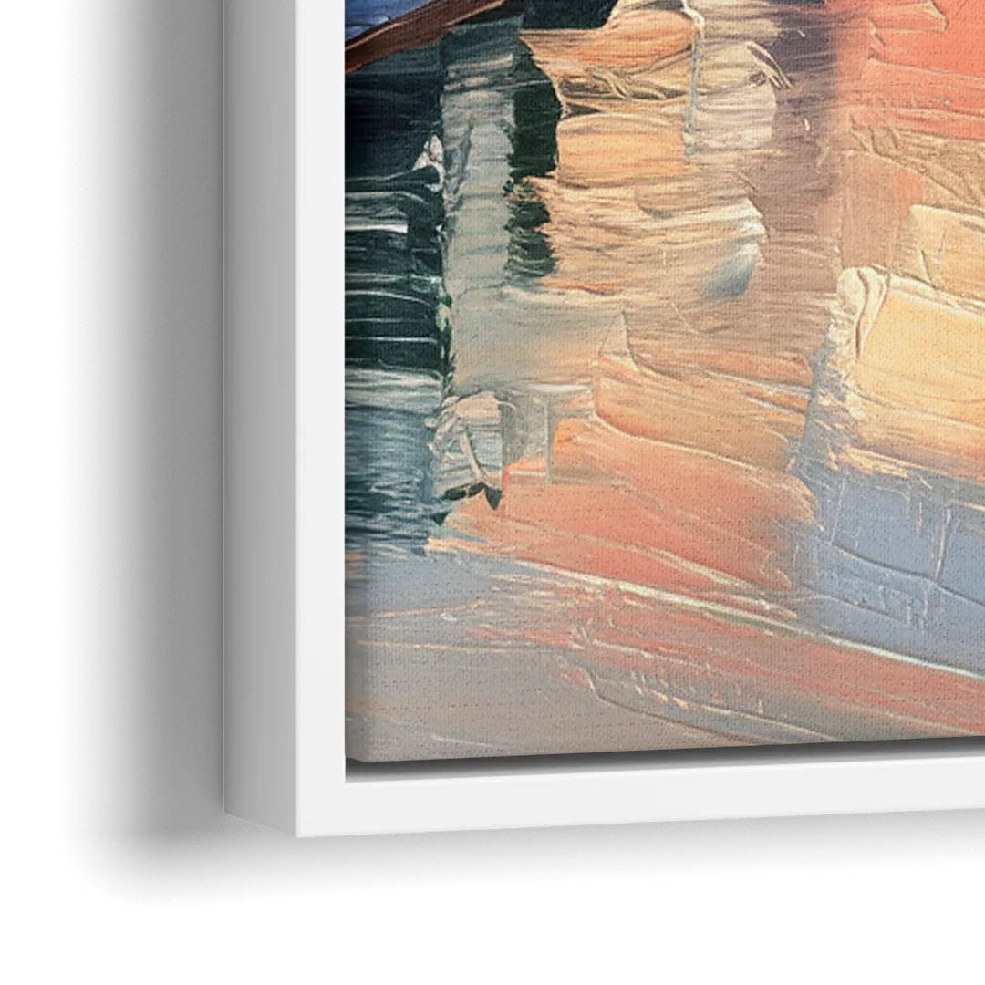 Richmond Downtown Charm - Close-Up White Frame Canvas