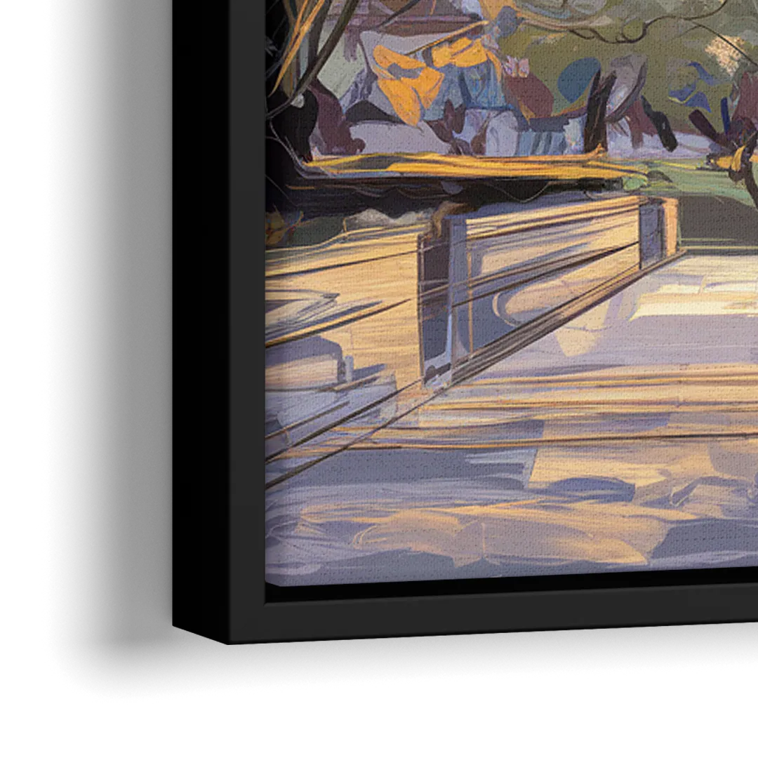 Lincoln Capitol Building - Close-Up Black Frame Canvas