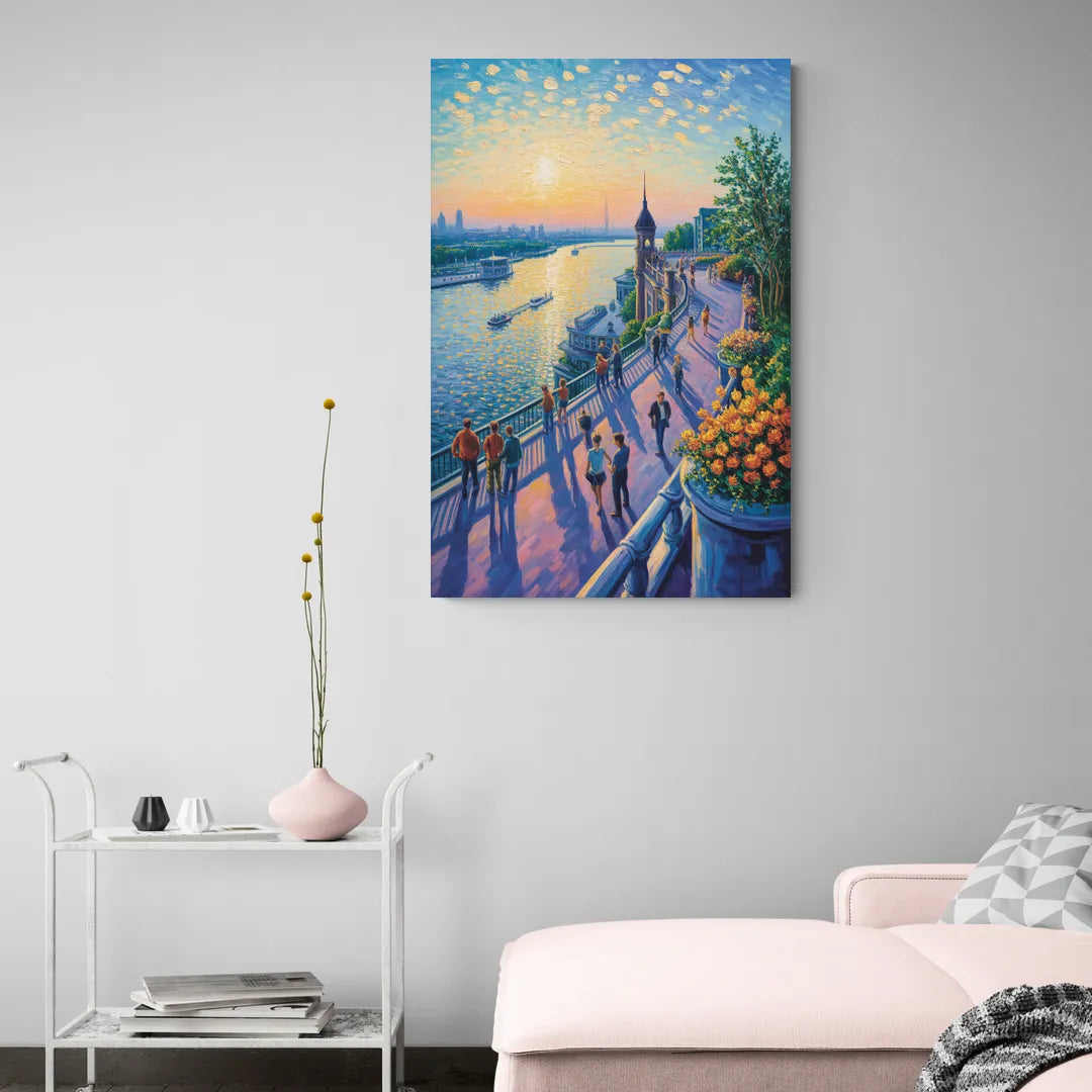 Dufferin Terrace View - Canvas Wall Art Living Room