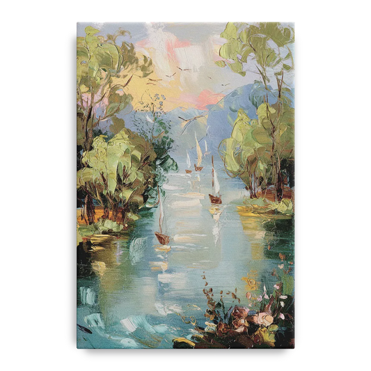 Eugene Riverfront Views - Canvas Wall Art