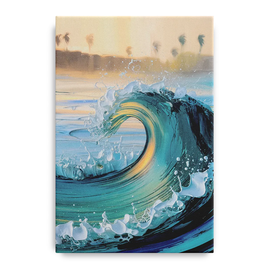 San Diego Ocean Waves - Canvas Wall Art