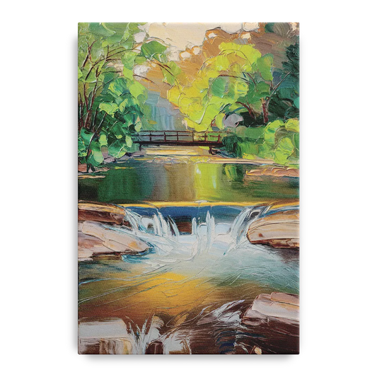 Greenville Reedy River Views - Canvas Wall Art