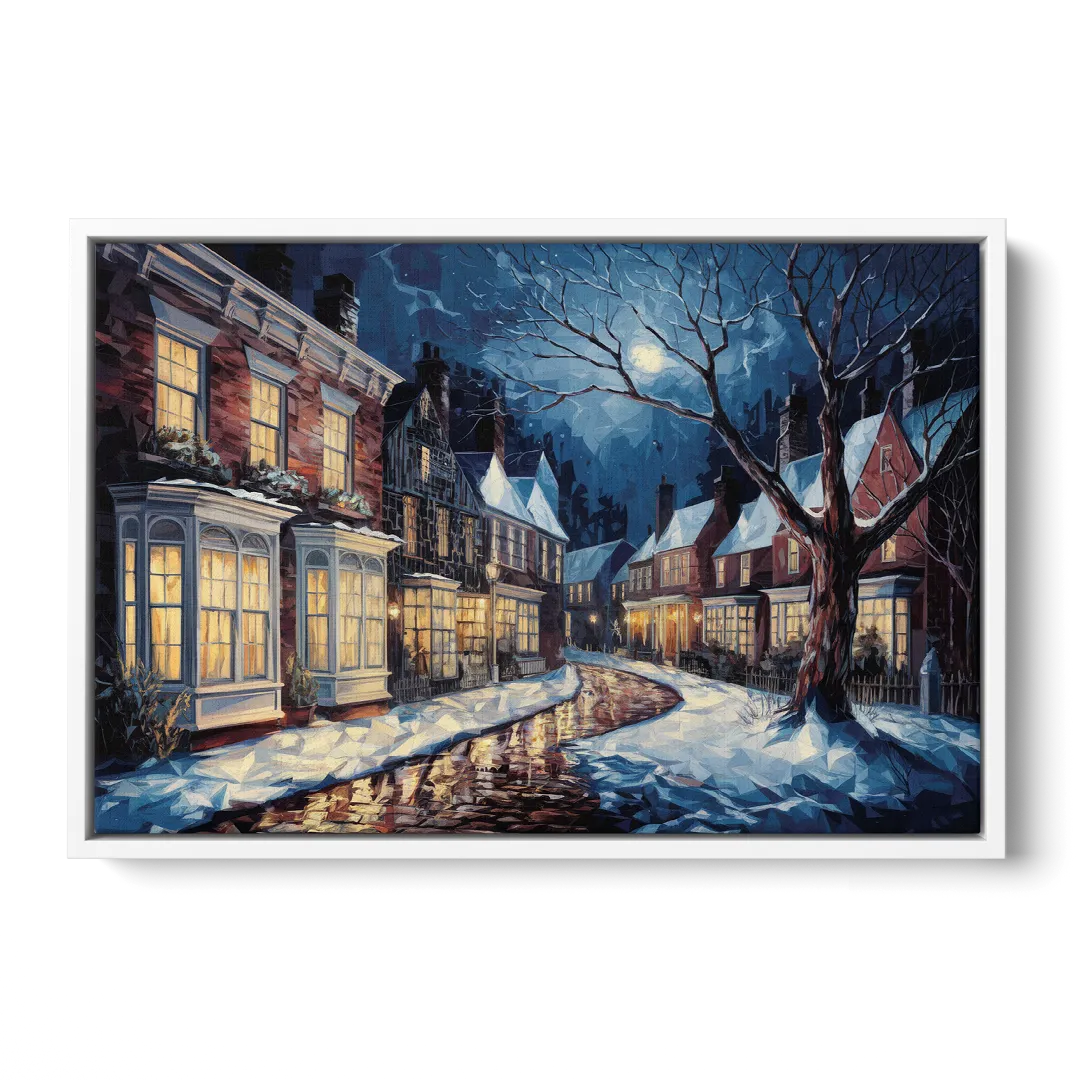 New Hope Historic Downtown - White Frame Canvas