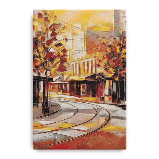 Little Rock River Market View - Canvas Wall Art