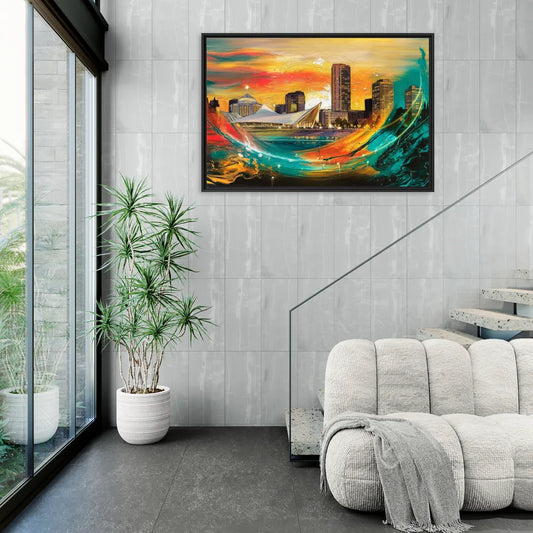 Milwaukee Festival Spirit - Living Room Black Frame Canvas