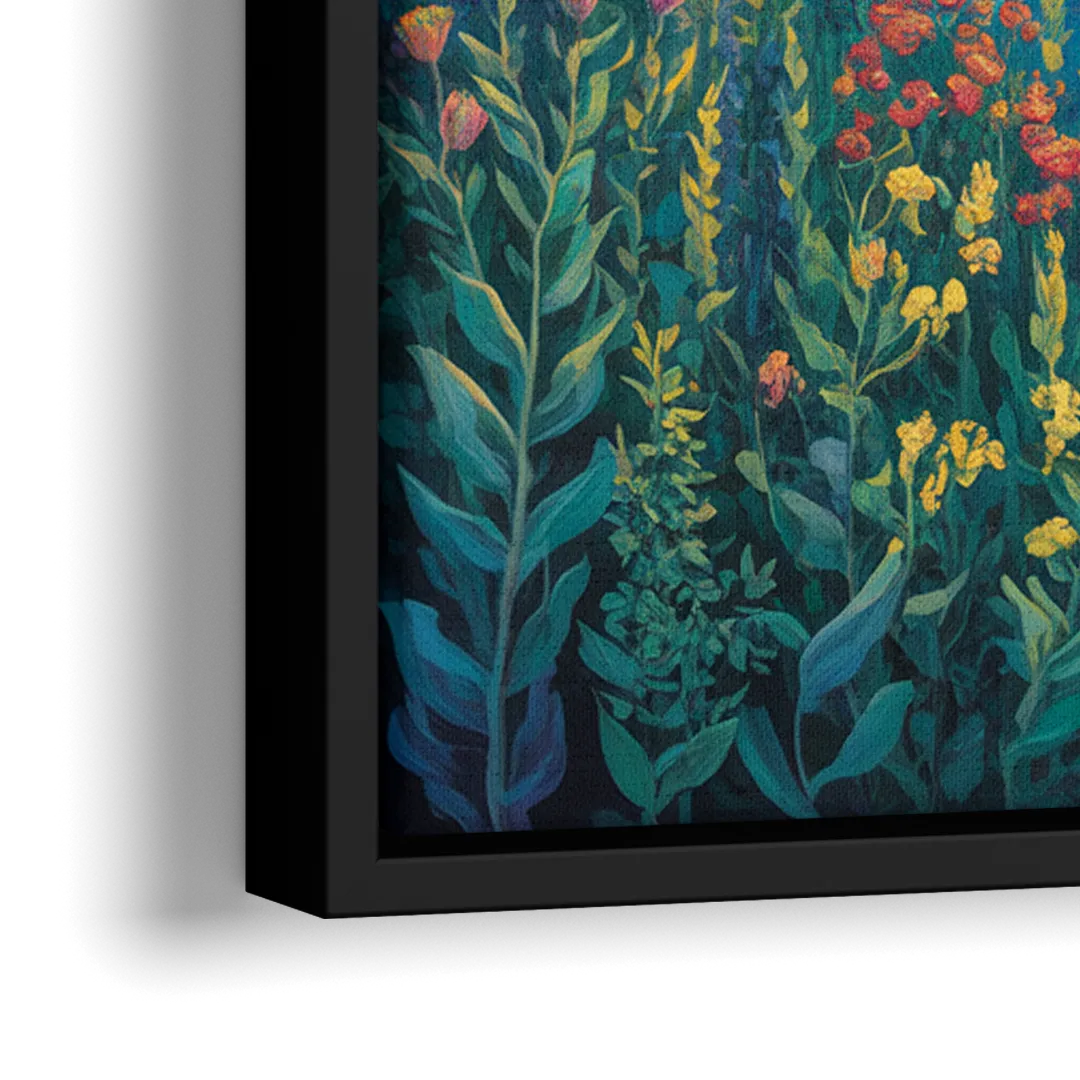 Niagara Botanical Gardens - Close-Up Black Frame Canvas