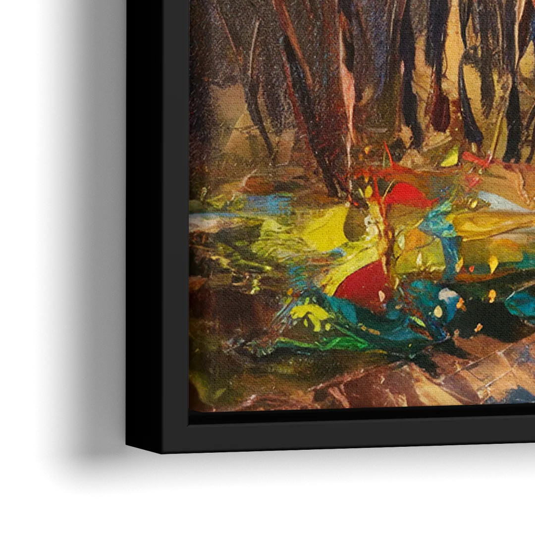 Fayetteville Nature Escape - Close-Up Black Frame Canvas