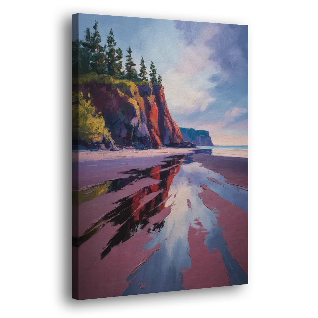 Red Sand Shores - Canvas Print Art Sides