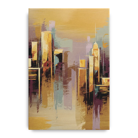 Kansas City Downtown Panorama - Canvas Wall Art